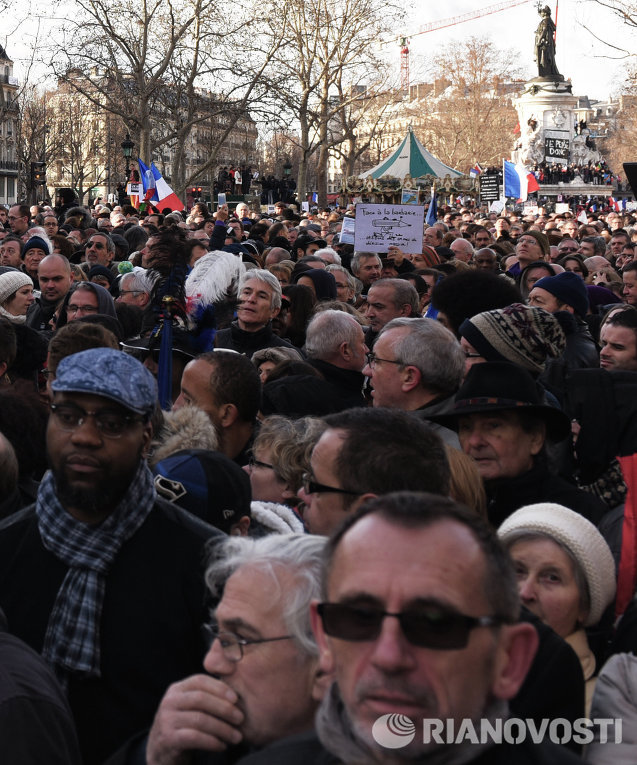 Марш единства в Париже