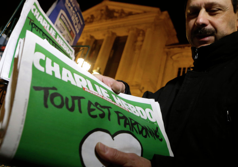 Новый выпуск журнала Charlie Hebdo во Франции