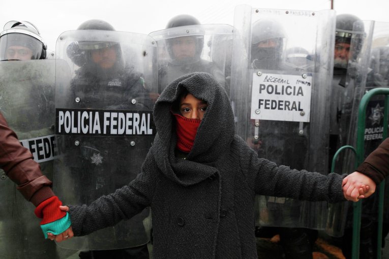 Акция протеста в Мексике