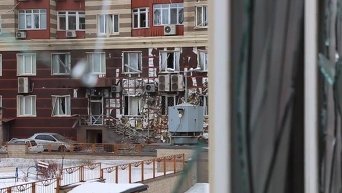Последствия обстрела Донецка в воскресенье. Видео