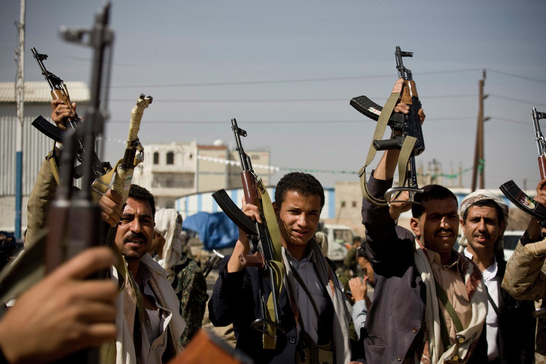 Шиитские повстанцы-хуситы в Йемене