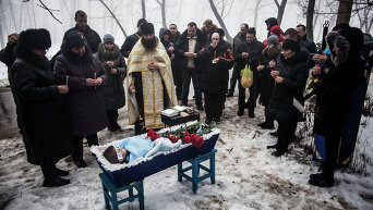В Донецке похоронили ребенка