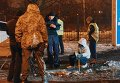 Последствия взрыва у здания Московского райсуда в Харькове