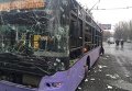 Взрыв на остановке в Донецке