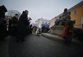 Возложение цветов к памятнику Михаилу Грушевскому по случаю Дня соборности