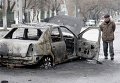На месте взрыва на остановке в Донецке