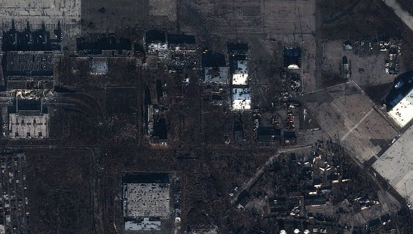 Фото донецкого аэропорта со спутника на сегодняшний день