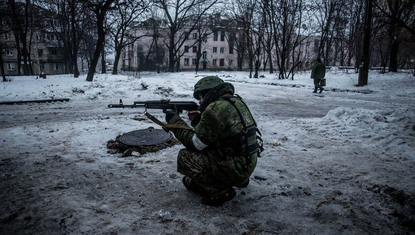 Боевики в Донецке