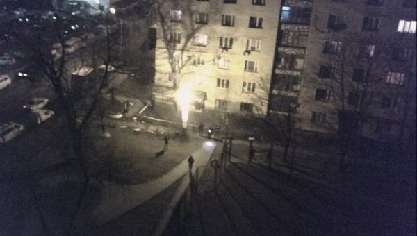 Ночной взрыв в Киеве