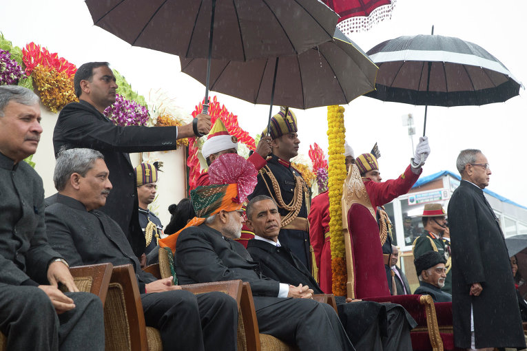 Барак Обама и премьер Индии Нарендра Моди