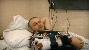 Раненый Ярош пообещал вернуться на фронт - видео из больницы. Видео
