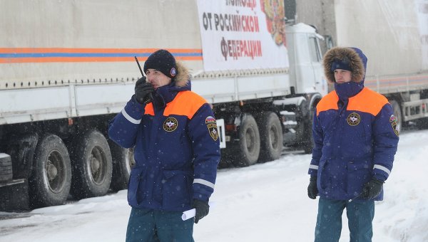 Российский гуманитарный конвой для Донбасса формируется в Ростовской области