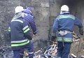 Взрыв и пожар на территории автокооператива в Киеве