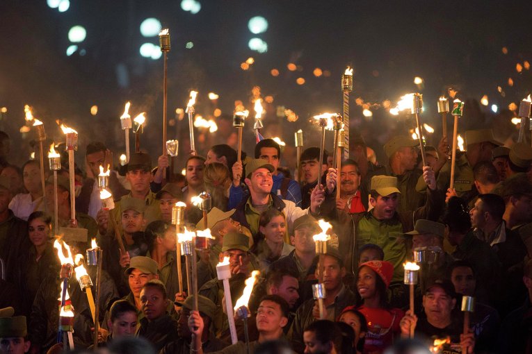 Факельное шествие на Кубе