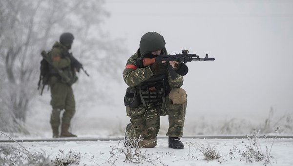 Украинские военнослужащие в зоне АТО