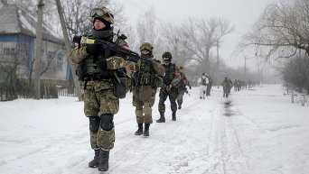 Украинские военнослужащие на Востоке. Архивное фото