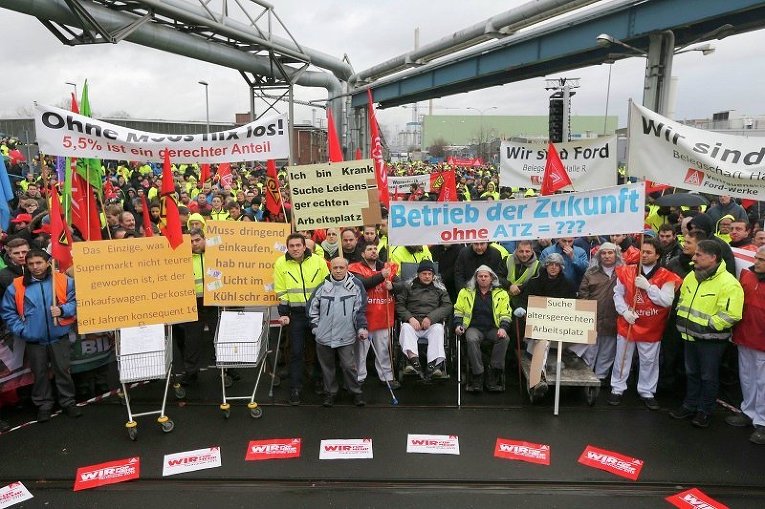Забастовка работников Mercedes Benz в Германии