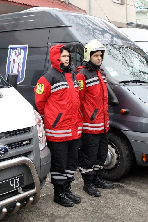Работа спасателей Киева