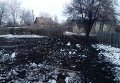 Обстрел города Горское в Луганской области
