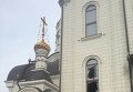Пожар в трапезной Богоявленского кафедрального собора Горловки