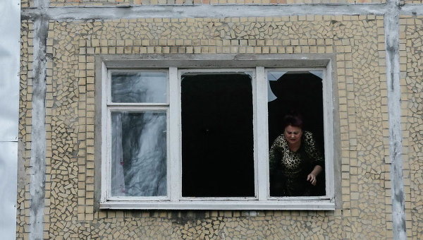 Ситуация в Донецке после обстрела. Архивное фото