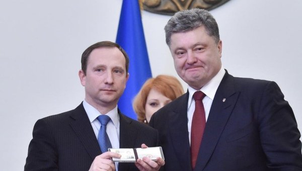 Президент Украины Петр Порошенко и губернатор Харьковской области Игорь Райнин