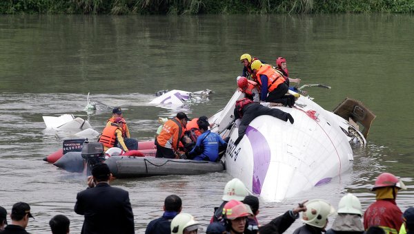 Крушение самолета TransAsia Airways на Тайване