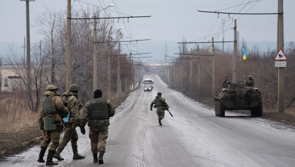 Украинские военнослужащие в Донецкой области. Архивное фото