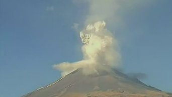 Активизировался один из наиболее активных вулканов Мексики. Видео