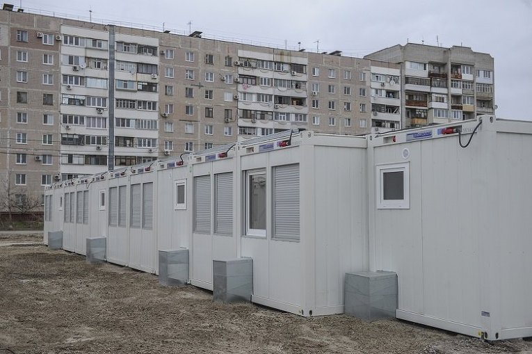 Модульный городок для переселенцев в Запорожье