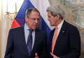 Министр иностранных дел России Сергей Лавров (слева) и государственный секретарь США Джон Керри. Архивное фото