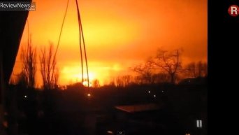 Взрыв в Донецке. Видео