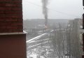 Артобстрел моста в Донецке