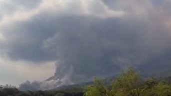 Извержение вулкана Фуэго в Гватемале. Видео