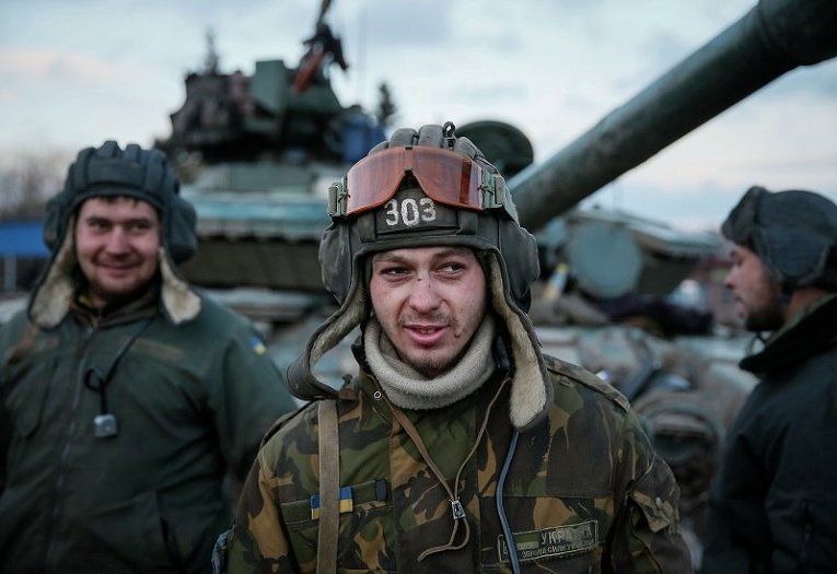 Украинский военнослужащий в Артемовске