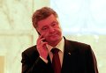 Петр Порошенко на переговорах нормандской четверки в Минске