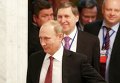 Владимир Путин на переговорах нормандской четверки в Минске