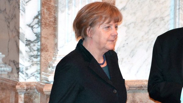 Ангела Меркель на переговорах  в Минске