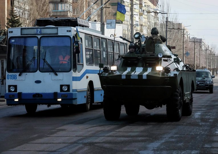 Украинские военные в Краматорске