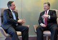 Дэвид Кэмерон и Петр Порошенко на саммите ЕС в Брюсселе