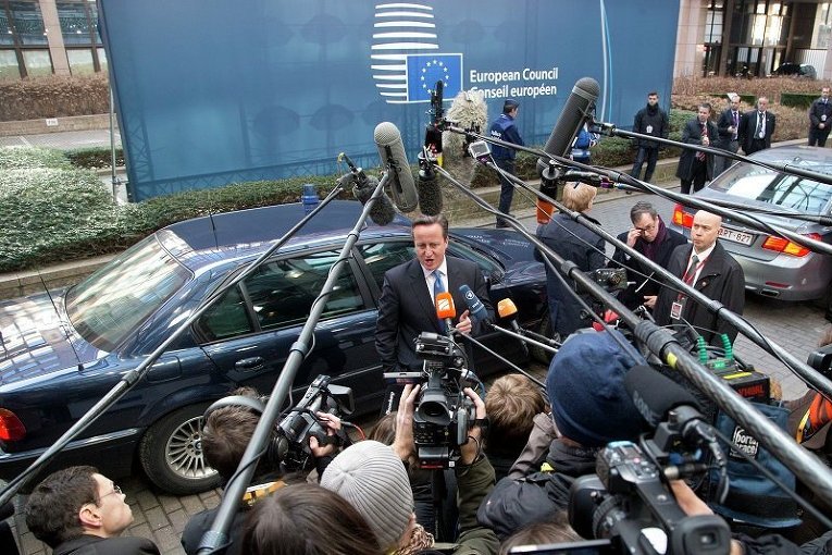 Дэвид Кэмерон на саммите ЕС в Брюсселе