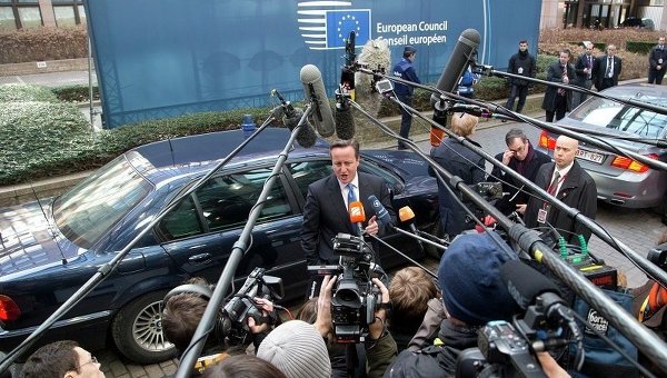 Дэвид Кэмерон на саммите ЕС в Брюсселе