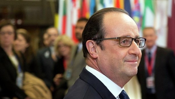 Франсуа Олланд на саммите ЕС в Брюсселе