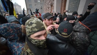 Митинг против повышения стоимости проезд в Киеве