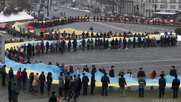 Акция Единое сердце в Киеве
