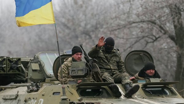 Украинские военные в районе Артемовска