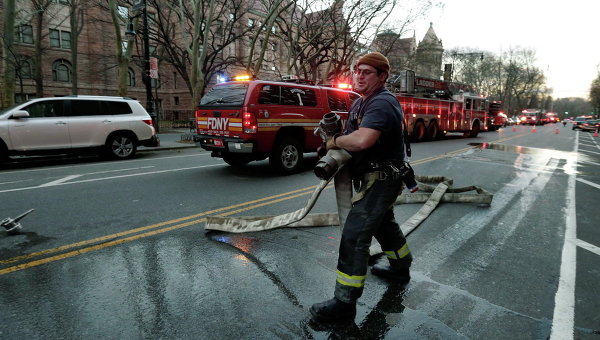 Пожарные Нью-Йорка, США. Архивное фото