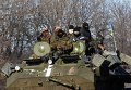 Украинские военные между Артемовском и Дебальцево, 17 февраля 2015 года