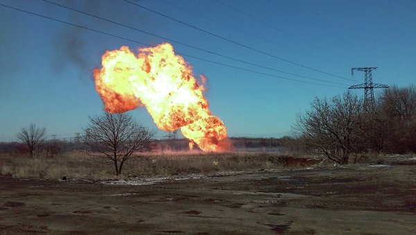 Углегорская ТЭС осталась без газа из-за взрыва
