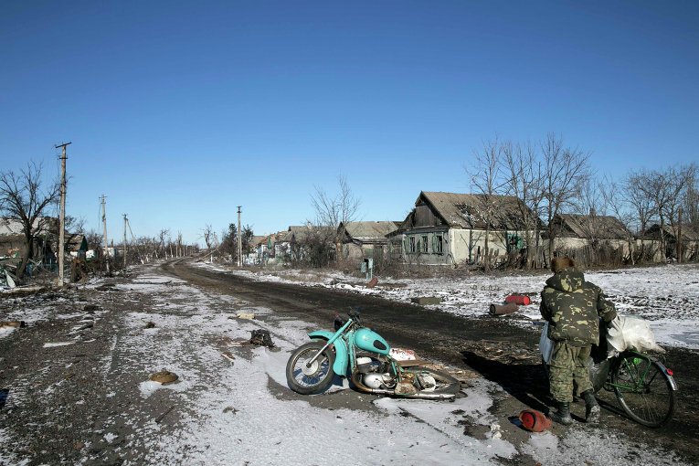 Ситуация в Никишино Донецкой области 17 февраля 2015 года